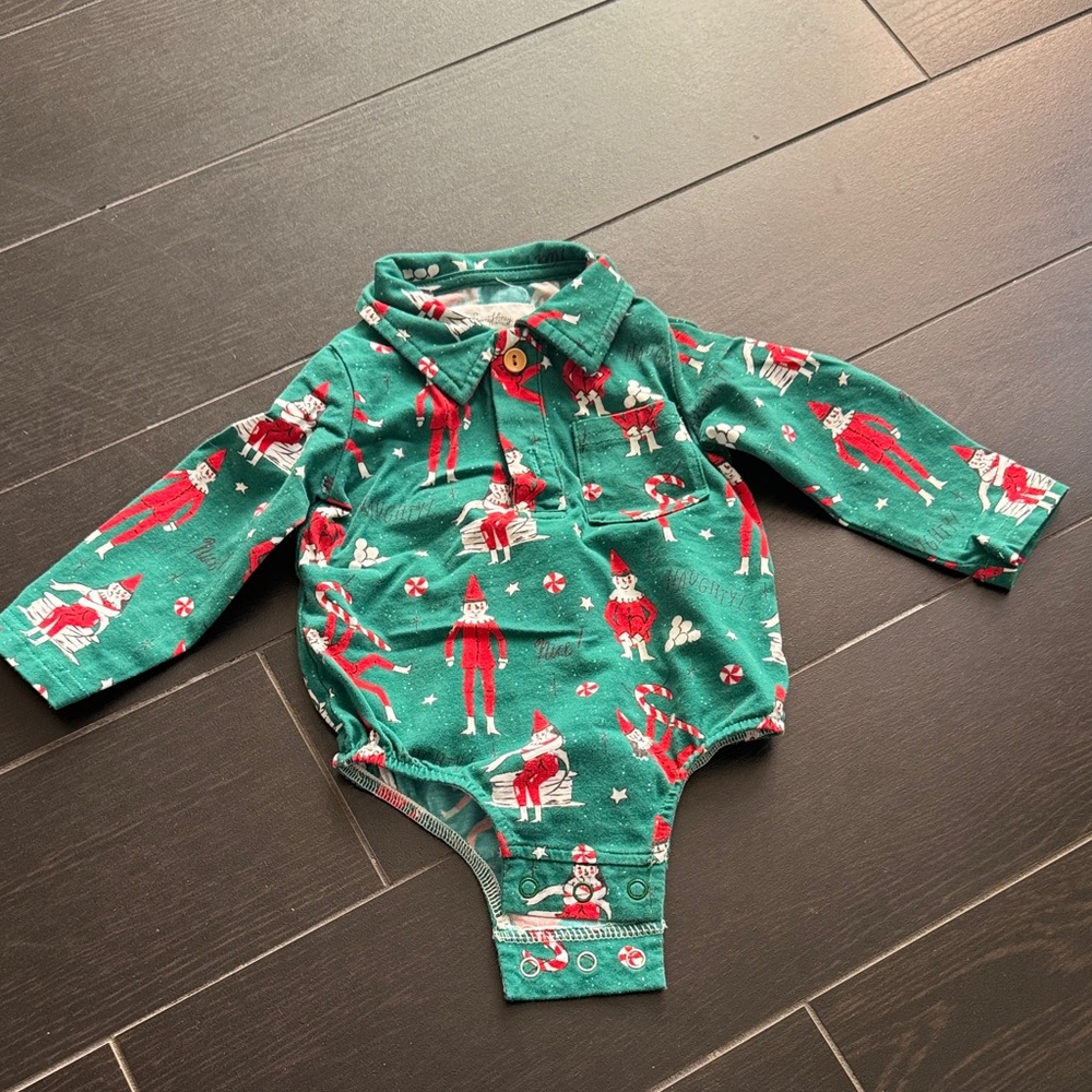 SweetHoney Green Holiday Bodysuit